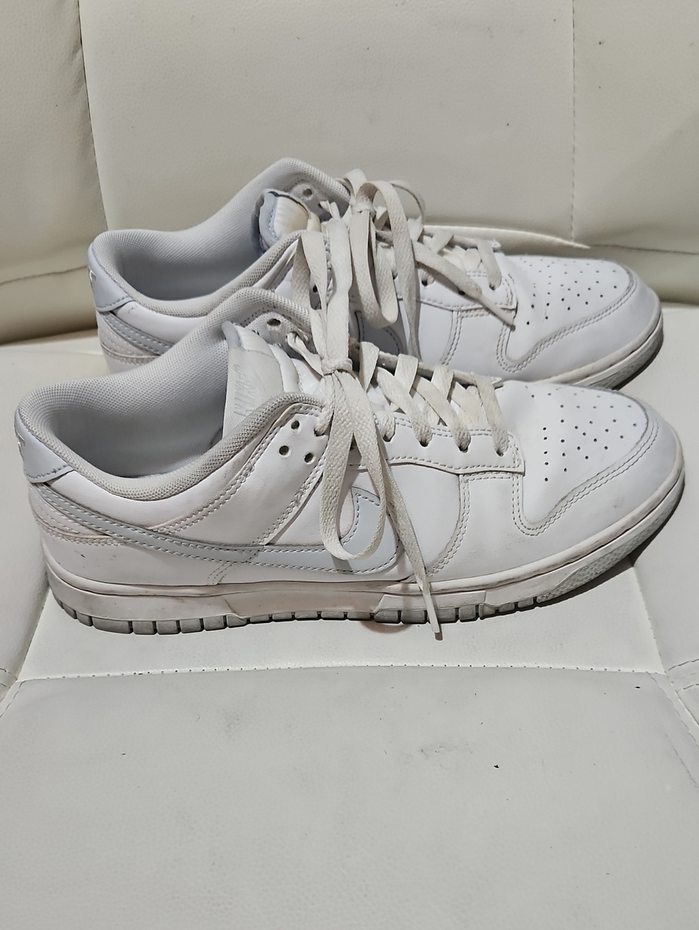 Nike Dunk White Low-Top Leather Sneakers